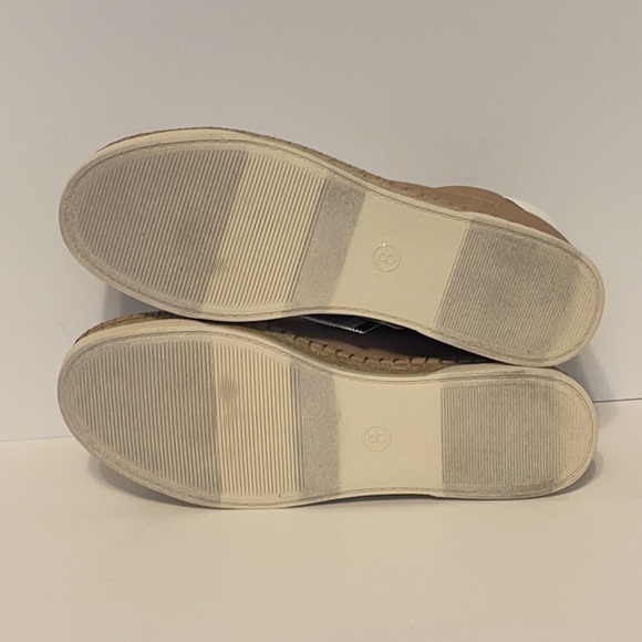 Women’s Tan Espadrille Sneakers with White Laces & Memory Foam - Picture 7 of 7